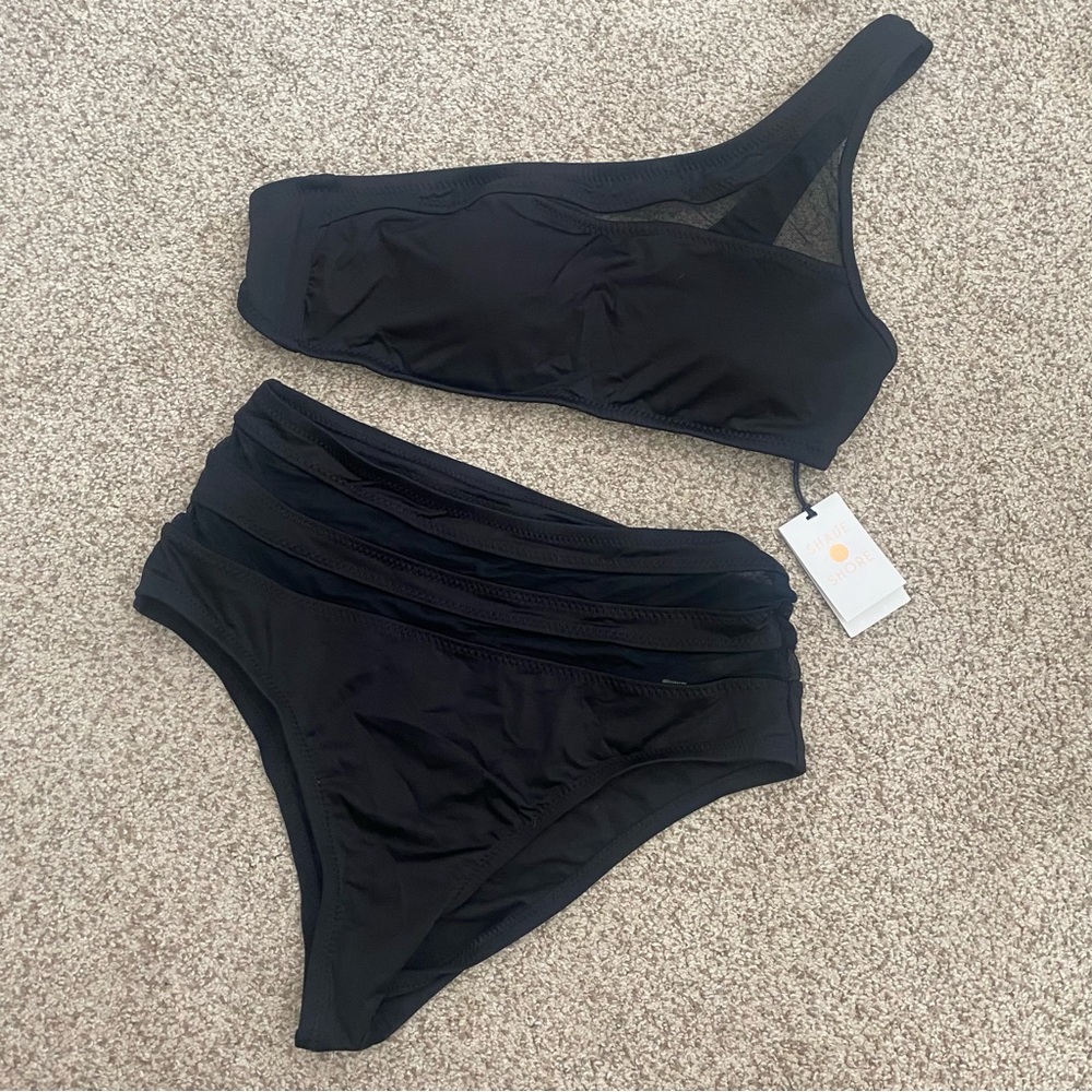 One Shoulder High Waisted Bikini